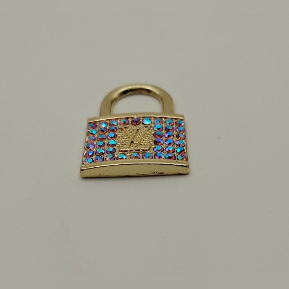 Louis Vuitton Rainbow Rhinestone Authentic Lock Pendant - Picture 5 of 7